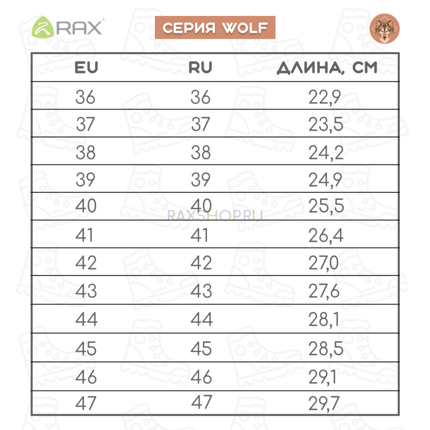 Треккинговые ботинки RAX 370 Hiking Coffee фото 7