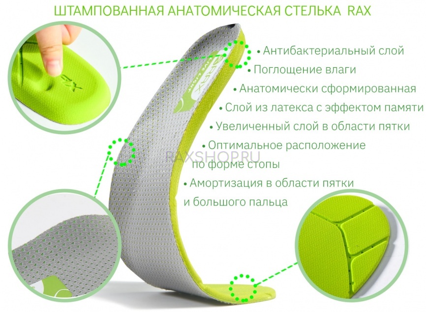 Треккинговые ботинки RAX 508 Hiking Black фото 8